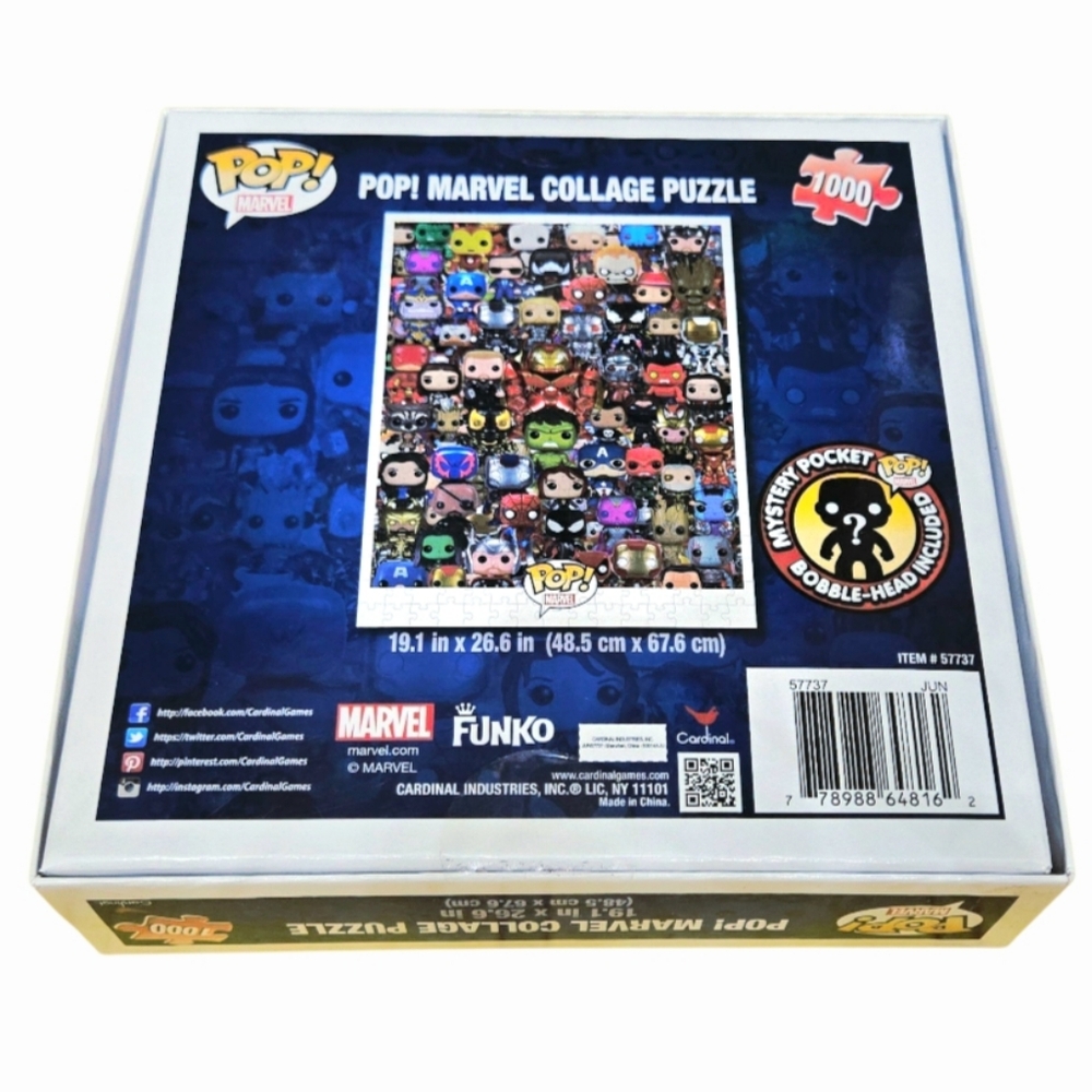 NIB *Funko Pop! Marvel Collage Puzzle (1000 Piece) Super-Heros #57737 - Picture 2 of 3